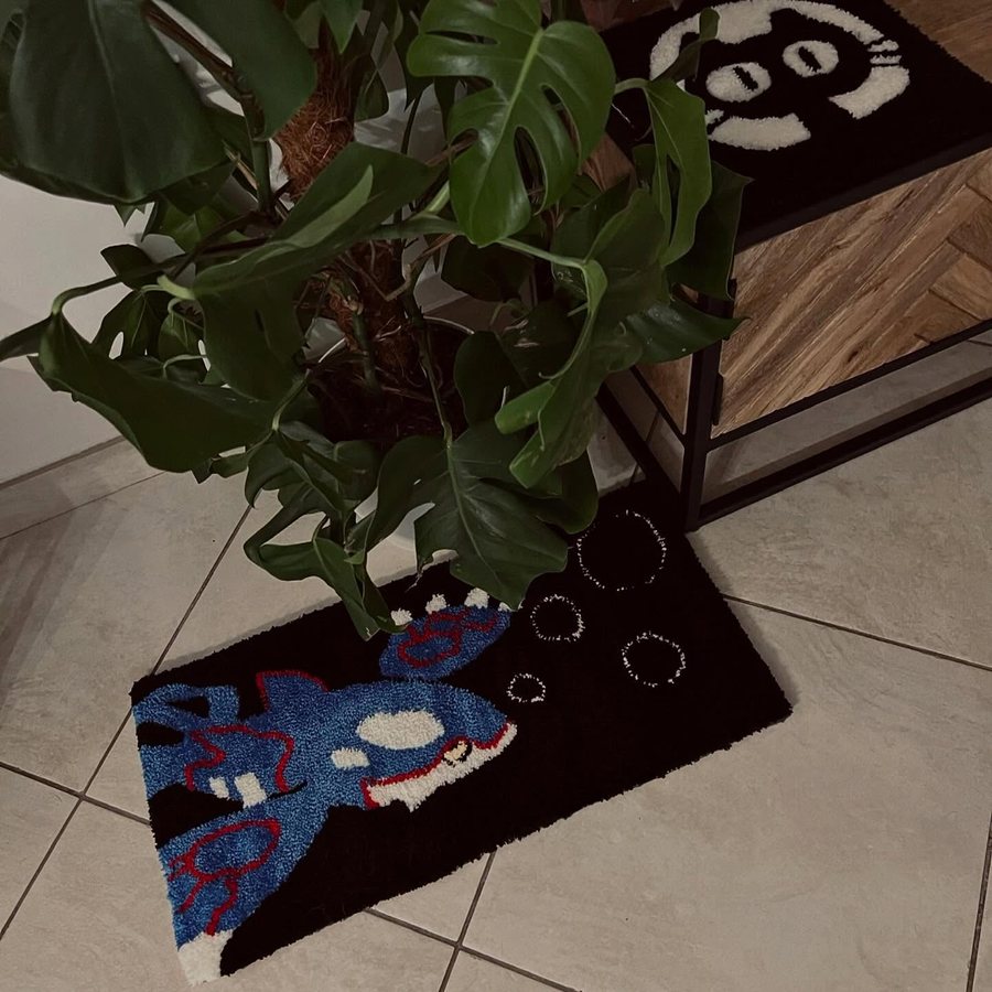 Tapis tuft&eacute; motif Kyogre