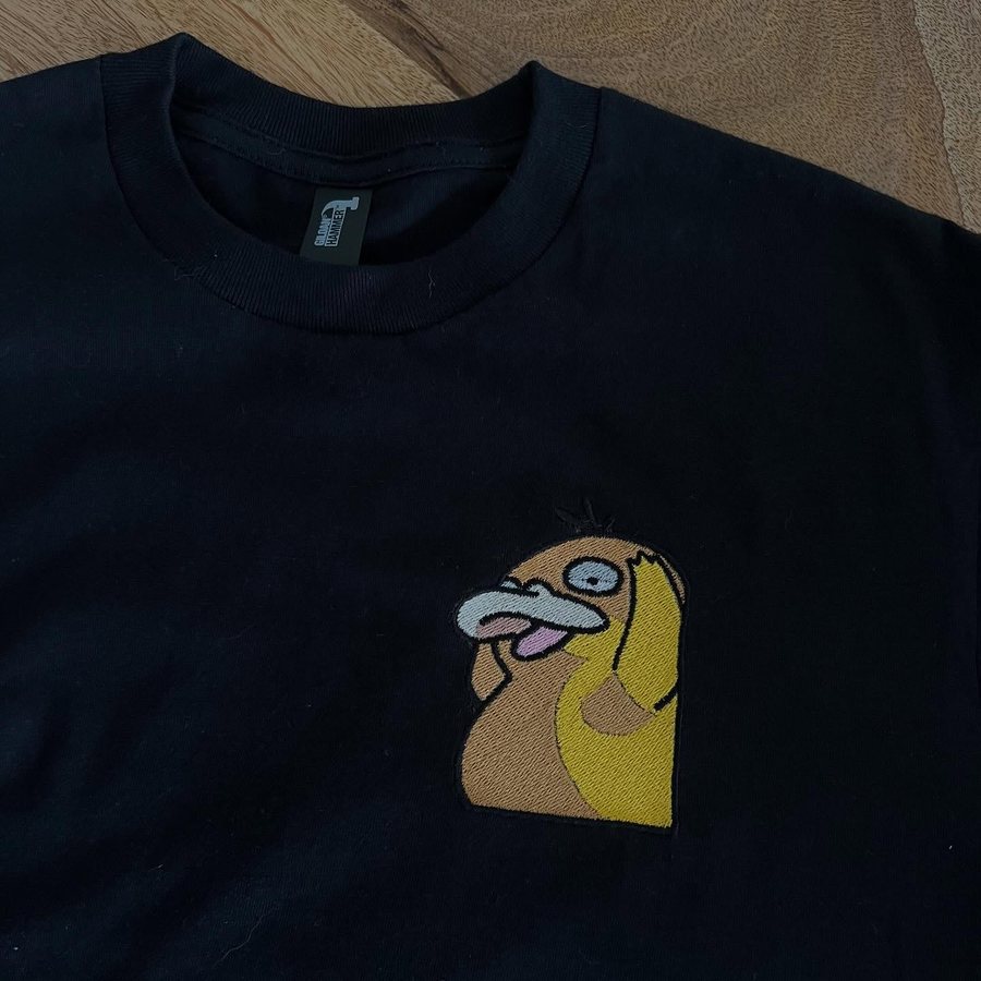 T-shirt brod&eacute; motif canard