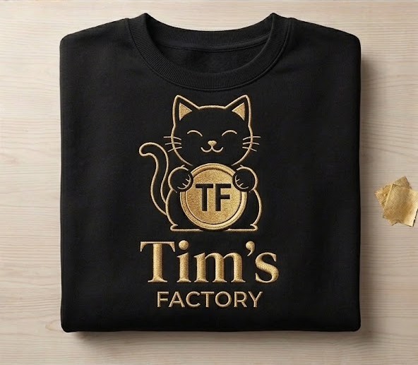 S&eacute;lection de v&ecirc;tements et accessoires brod&eacute;s Tim's Factory